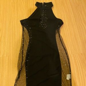 Side Mesh mini dress